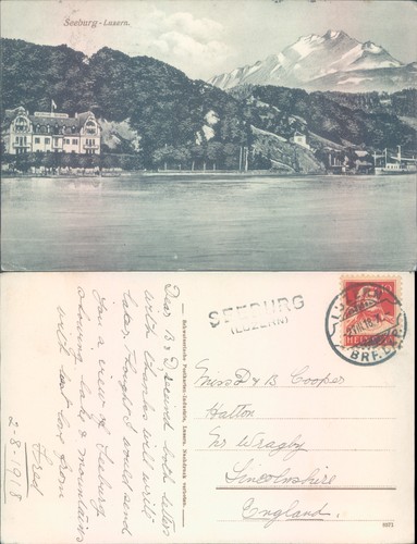 Seeburg and mountains luzern - mountains,