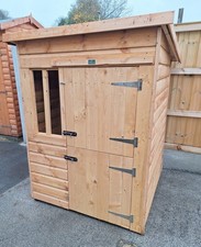 Large Dog kennel Outdoor Pet House 4x4 Fully T&G Wooden Kennel With Stable Door