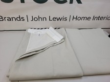 John Lewis Arlo Pencil Pleat Curtains Putty W228 x D228cm (Pair) RRP £105