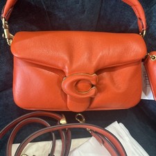 Coach Pillow Tabby 18 Orange Nappa Leather Crossbody Bag BNWT Genuine & Dustbag