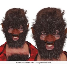 Adult Werewolf Hairy Face Mask