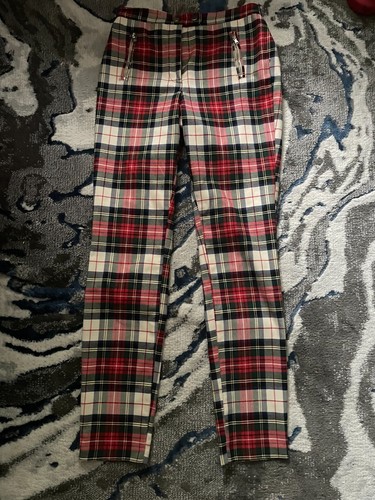 Tartan trousers size 8 - trousers,