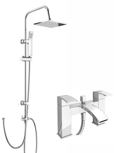 Chrome bath shower mixer - bath,