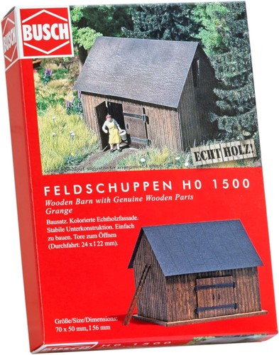 Busch 1500 wooden barn - busch,