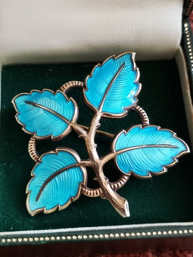Sterling silver brooch aksel - silver,