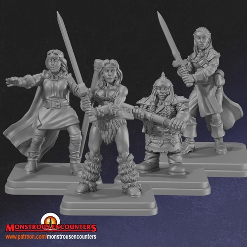 Heroquest female heroes - female,