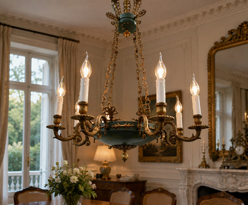 Antique style empire brass - style,