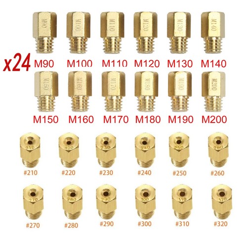 24pcs carburetor main jet - 24pcs,