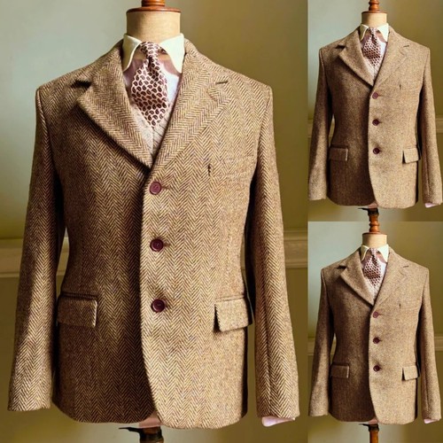 Herringbone men jacket slim - men's,