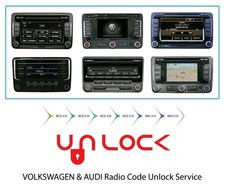 VW AUDI SEAT SKODA Radio Code Volkswagen radio Unlock Service PIN code Decode.