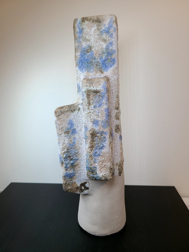 Pottery stoneware vase - stoneware,