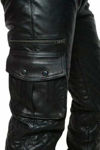 Mens real leather - mens, black