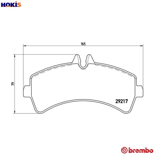Brake pad set - brake, p
