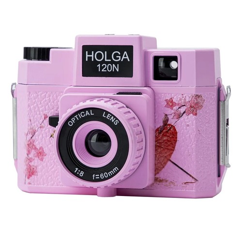 Holga 120n pink blossom lomo - pink,