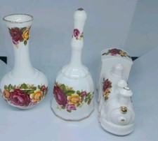 cottage rose bone china X3