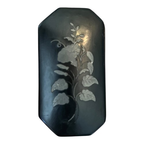 Antique pewter inlay lacquered - pewter,