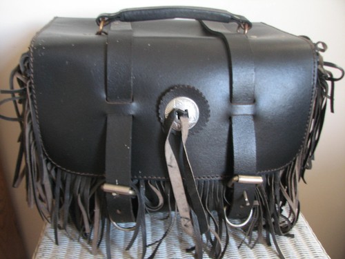Vintage black leather - vintage,