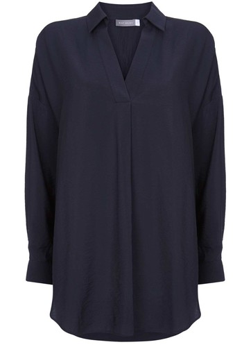 Mint velvet navy oversize - velvet,