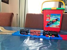 Tomy Tomica World, C12 steam train set in a Bucket, Vintage 1994