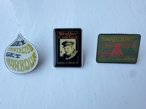 Barbour vintage pin badge - barbour,