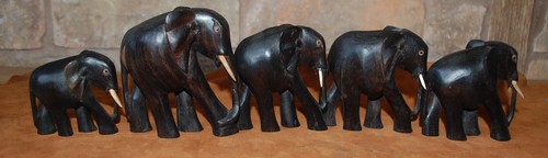 Herd hand carved african - of, hand-carved