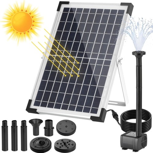 Solar panel powered - panel, water