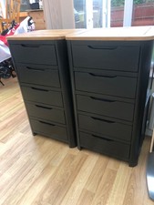 HOVE Tallboy OAK 5 drawer