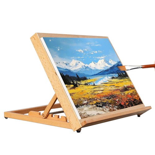Wooden artist workstation - wooden, a3