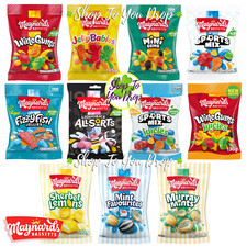 3 x MAYNARDS BASSETTS SWEET BAGS Jelly Babies Mint Favourites Sherbet Liquorice