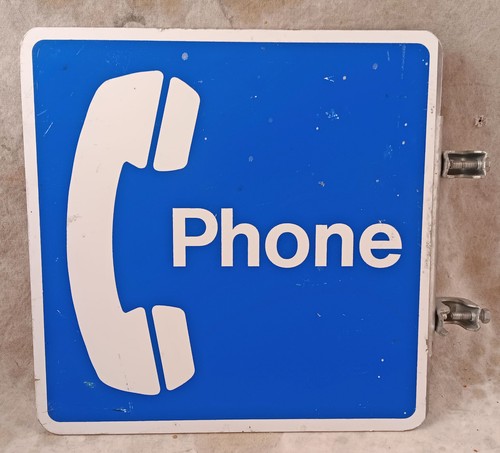 Sign public pay phone - sign,