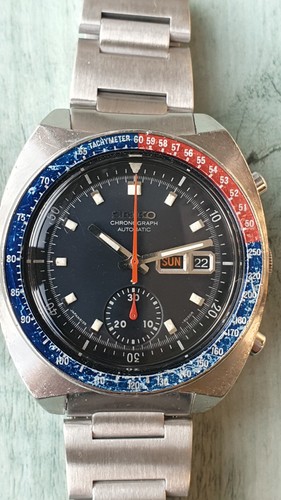 Vintage seiko 6139 6002 blue - 6139,