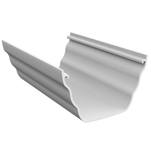 Upvc white ogee gutter - white,