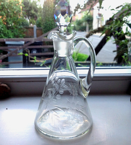 Victorian antique etched