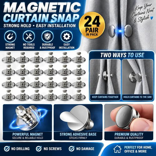 Magnetic curtain weights - magnetic,