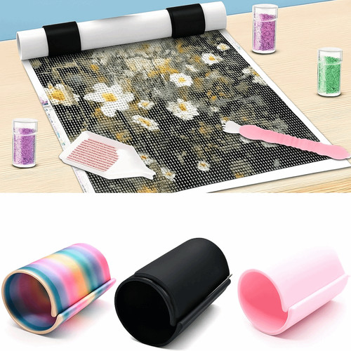 Diamonds painting canvas ring - canvas,