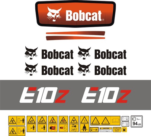 Bobcat e10z mini digger decal - bobcat,