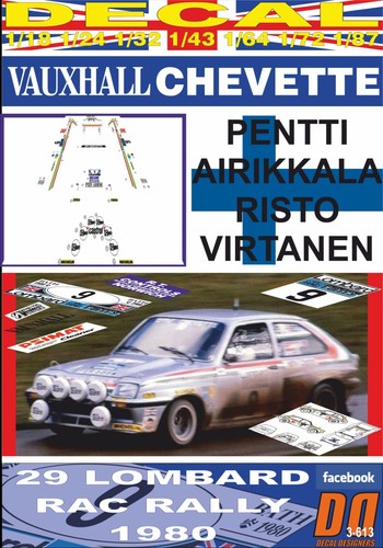 Decal vauxhall chevette 2300 - vauxhall,