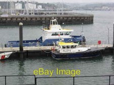 Photo 6x4 Plymouth - pilot boat and tug Mount Batten At the jetty at the  c2015