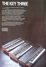 Roland Jupiter-4 RS-505 MP-600 Synthesizers Keyboards Vintage Advert Poster 1979