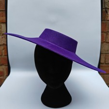 purple large DIY fascinator base wedding hat Kentucky Derby Royal Ascot