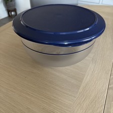 Tupperware Bowl 3500ml 2217 Mixing Storage Container with Lid BLUE