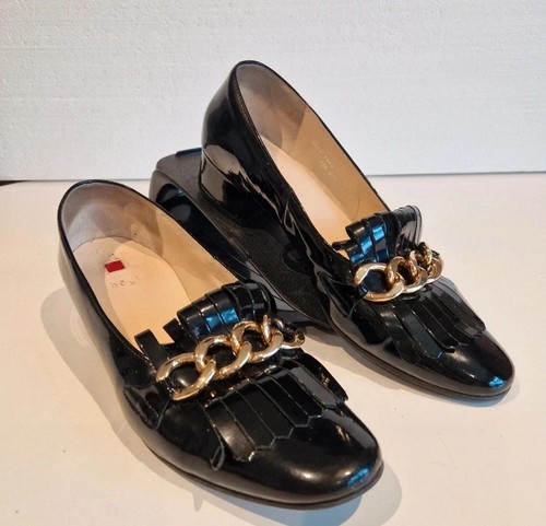 Hogl black patent leather - black,