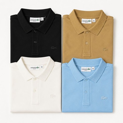 Lacoste short sleeve collar - short,