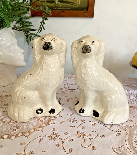 Pair large antique - pair,