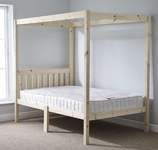 Four Poster Bed Frame - 4ft Small Double 4 Poster Bed Frame (EB49)