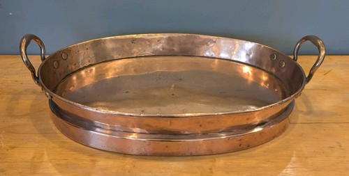 Antique copper roaster - antique,