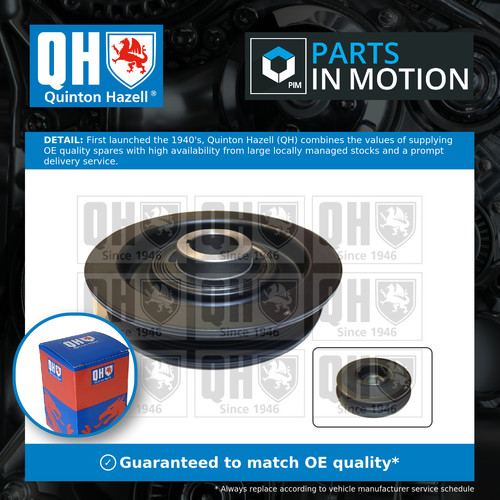 Crankshaft pulley fits - crankshaft, (tvd)