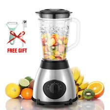 1.5L Glass Jug Blender Food Processor Smoothie Maker Juicer Coffee Spice Grinder