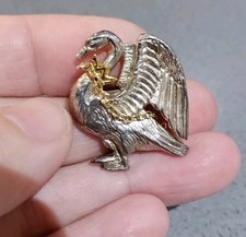 Vintage Silver Tone Bird, Swan