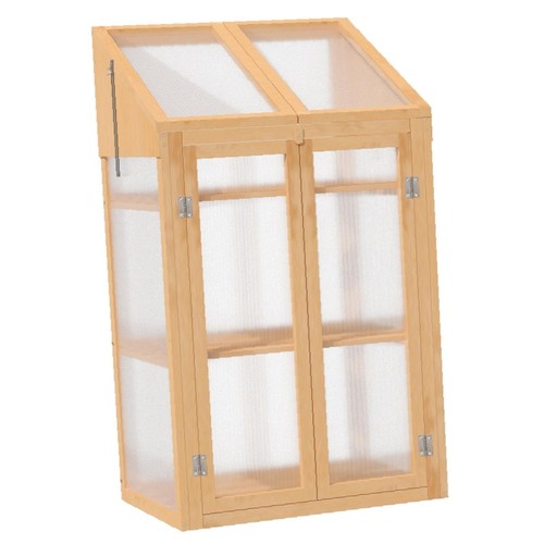Compact wooden mini greenhouse - compact,